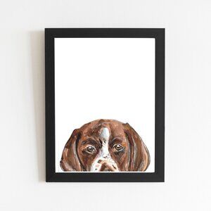 German Shorthaired Pointer Art Print, Watercolor Hand-painted Wall Art Decor
